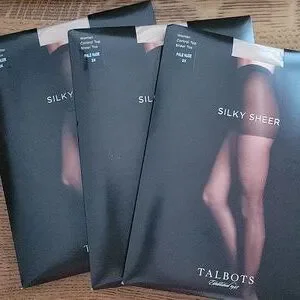Talbots | Accessories | Bundle Of 3 Talbots Silky Sheer Control Top ...